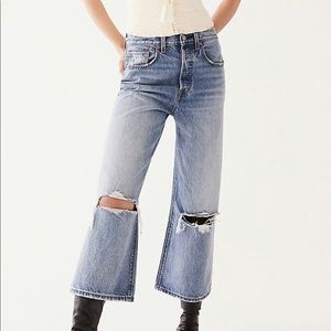 Levi’s high water wide leg jeans